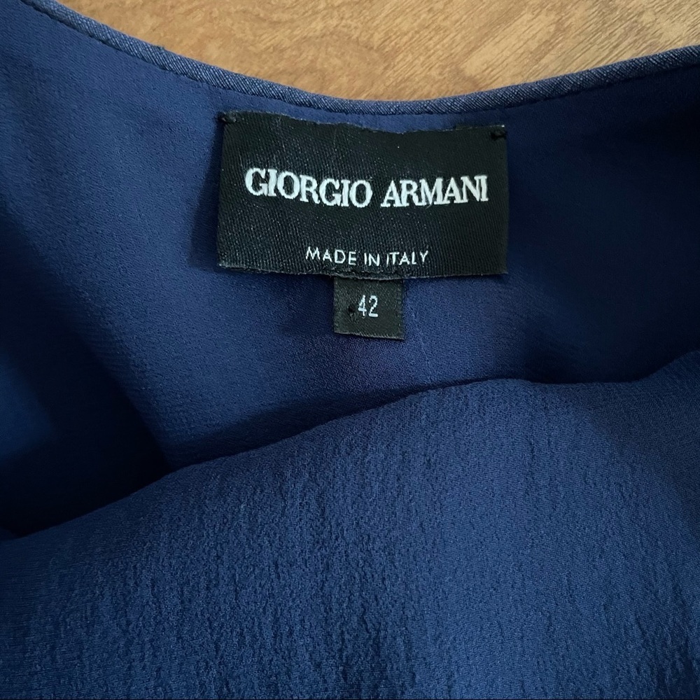 Giorgio Armani | Bateau Neckline Silk Sheath Dress - Picture 8 of 12